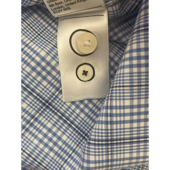 Untuckit Wrinkle Free Long Sleeve Plaid Shirt Size Large - Picture 9 of 10